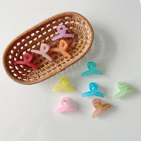 Colorful Matte Kids Hair Clips Candy Style Hair Accessories