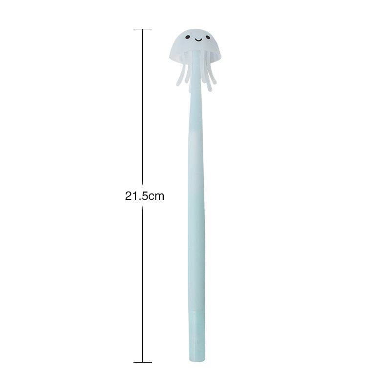 Gel Pen Jellyfish Spinner Silicone Grip 0.35mm Erasable