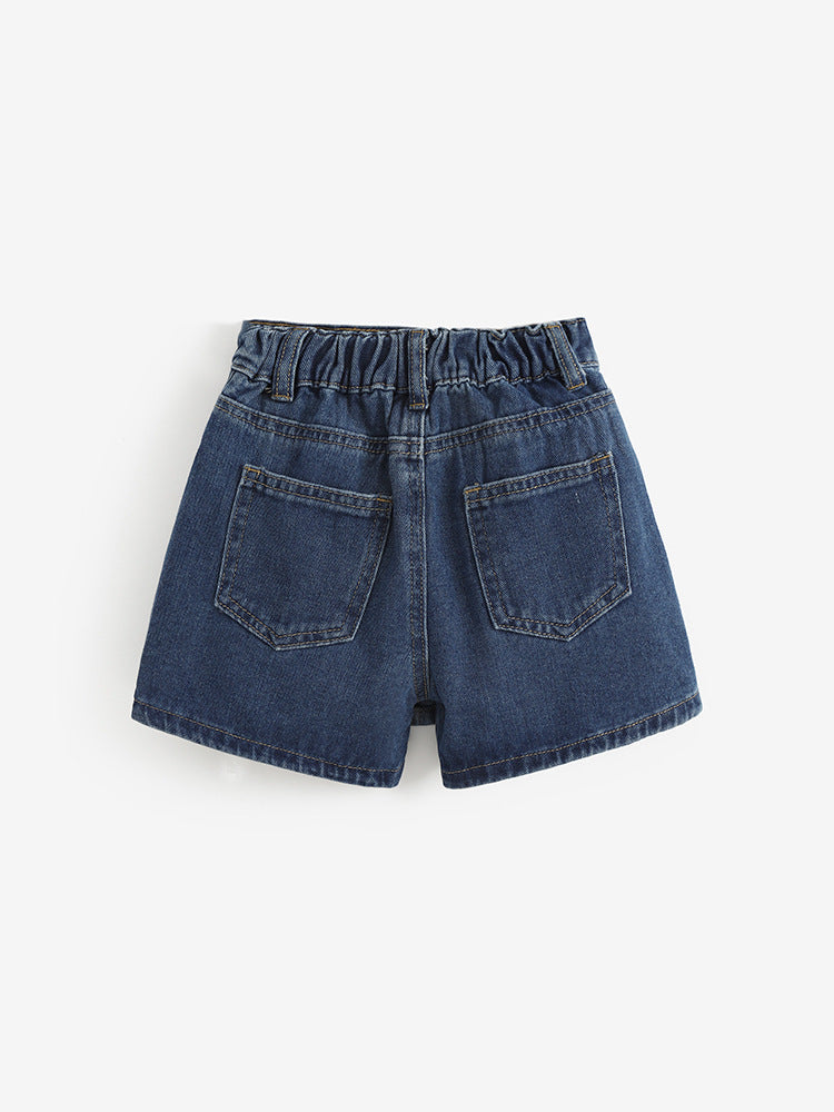 Girls' Cute Denim Shorts Casual Sporty Summer Wear