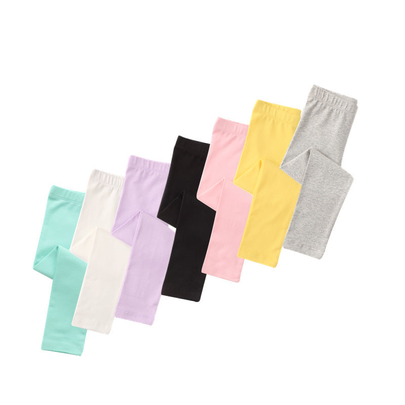 Girls' Cotton Leggings Casual Anti-Mosquito Trousers