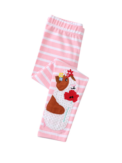 Girls' Cotton Solid Leggings for All Seasons