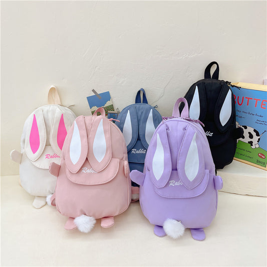 Kids Cartoon Bunny Backpack Casual Lightweight Toddler Bag