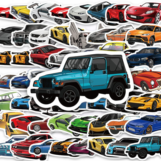 Vinyl Car Decal Set Supercar Racing Graffiti Stickers