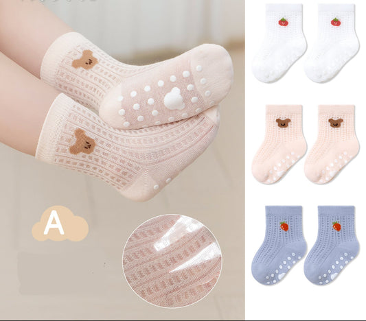 Breathable Cartoon Baby Floor Socks Anti-Slip Indoor Socks