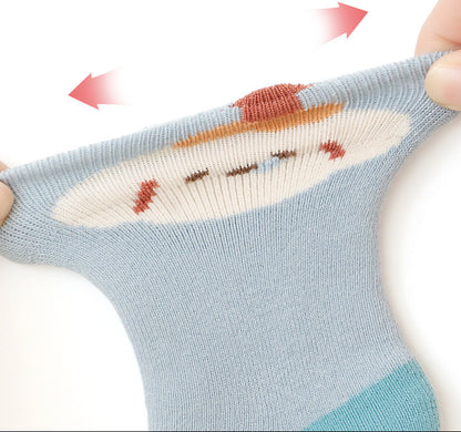 Cartoon Pattern Cotton Socks Comfortable Mid-Calf Socks