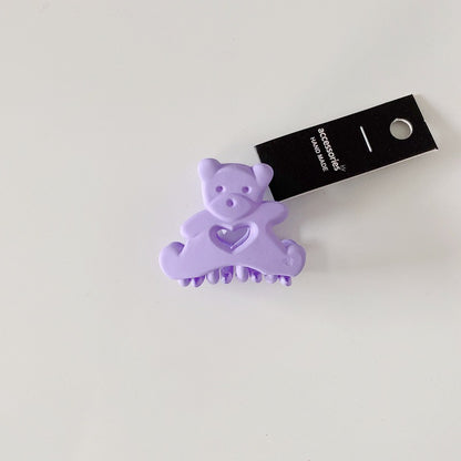 Cute Candy Color Bear Hair Clips for Girls