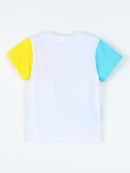 Trendy Dinosaur Print Short Sleeve T-Shirt for Boys