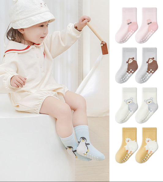 Baby Floor Socks Cute Cartoon Breathable Anti-Slip Toddler Socks