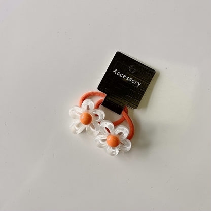 Colorful Hollow Flower Hair Ties for Kids