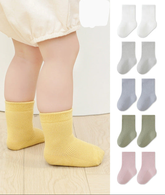 Unisex Cartoon Mid-Calf Socks for Kids