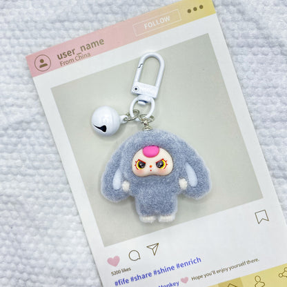 Cute Plush Bunny Keychain Bag Charm - DIY Accessory