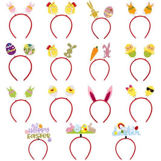 Cartoon Rabbit Easter Headbands Fun Holiday Party Accessories