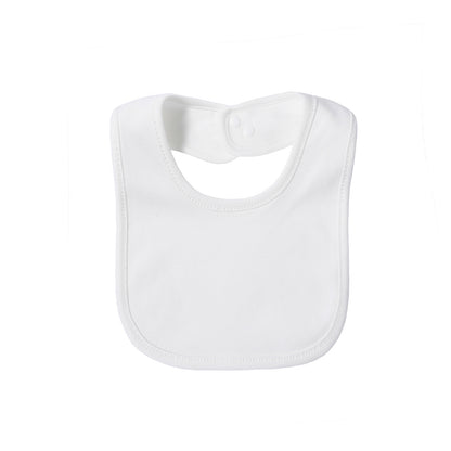 Solid Color Cotton Baby Bibs Double Layer Waterproof Baby Drool Bibs