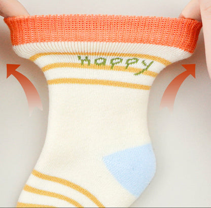 Cartoon Design Thick Cotton Mid-Calf Socks for Kids