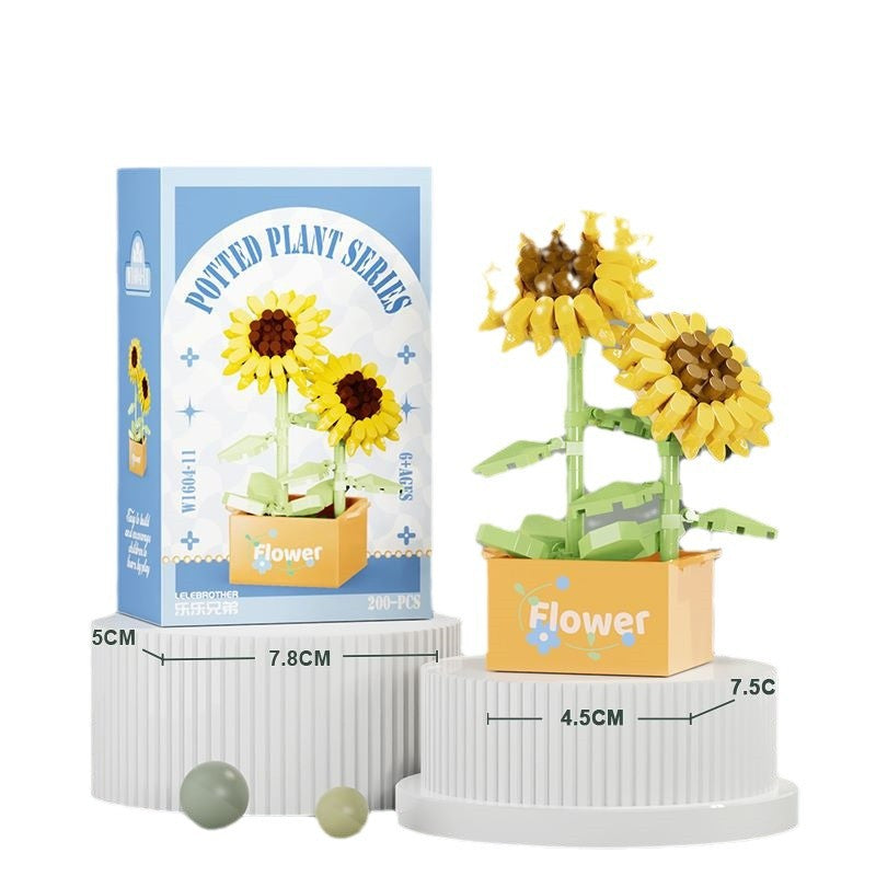 Compatible Lego Flower Succulent Plant Building Blocks Toy