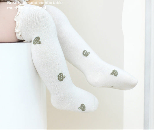 Baby Long Socks Cute Cartoon Design Cotton Over-The-Knee Socks