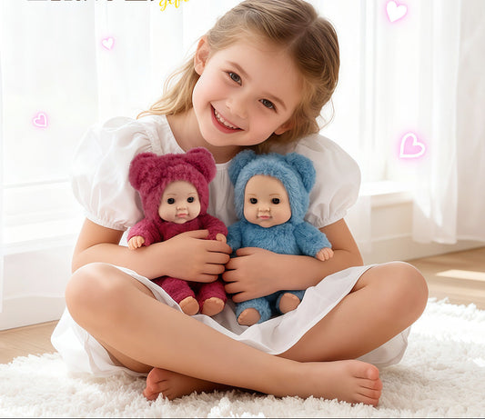 Plush Rubber Doll Toys for Kids - Soft Animal Figurines