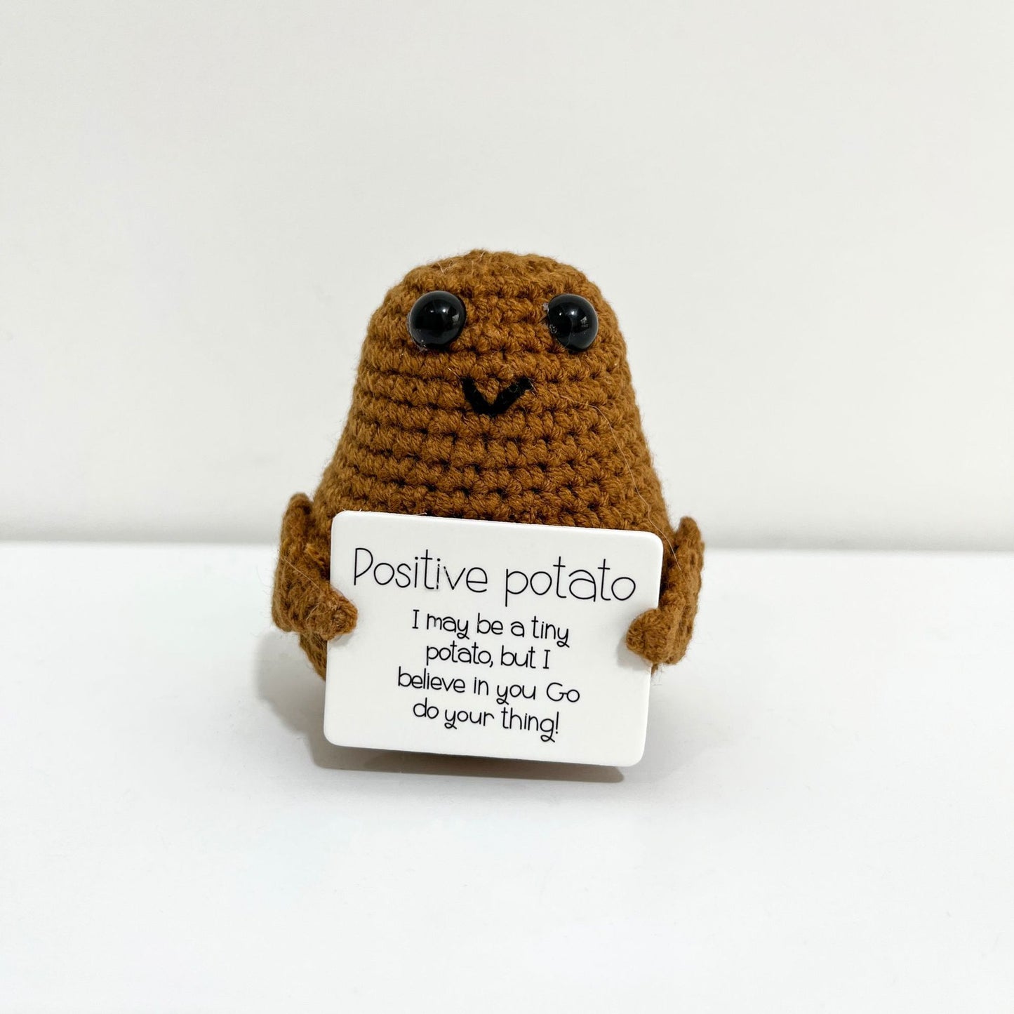 Handmade Positive Energy Potato Plush Toy with Quirky Expressions