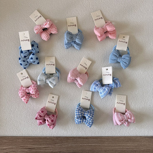 Kids' Bowknot Hair Ties Soft Hair Accessories for Girls