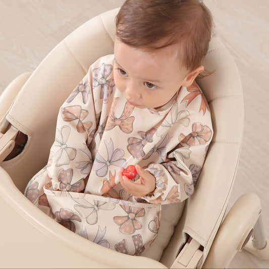 Waterproof Baby Smock with Cute Animal Patterns