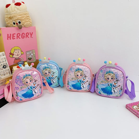 Cute Mini Sequin Princess Crossbody Bag for Kids
