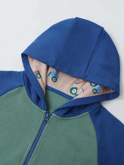 Creative Cartoon Zip-Up Hoodie for Kids