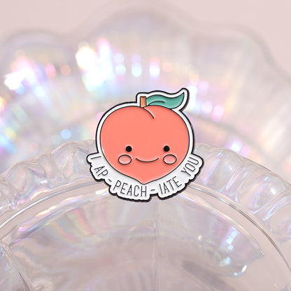 Adorable Fruit Brooch - Peach Apple Pear Pin for Fashionable Style