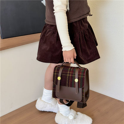 Mini Retro Style Kids Backpack Unisex with Padded Straps
