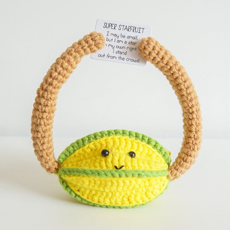 Handmade Positive Energy Potato Plush Toy with Quirky Expressions