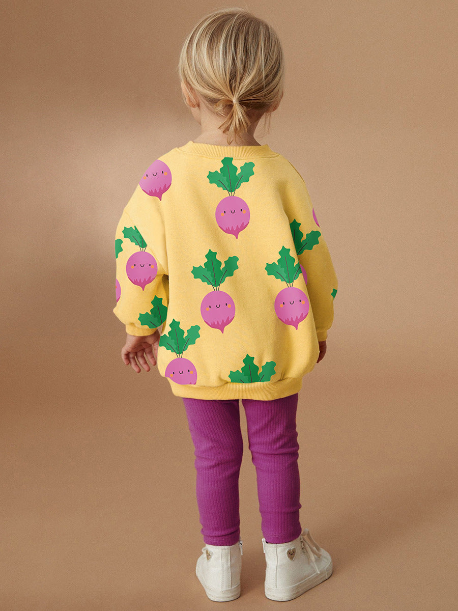 Autumn Toddler Girls Cute Long Sleeve Hoodie Set