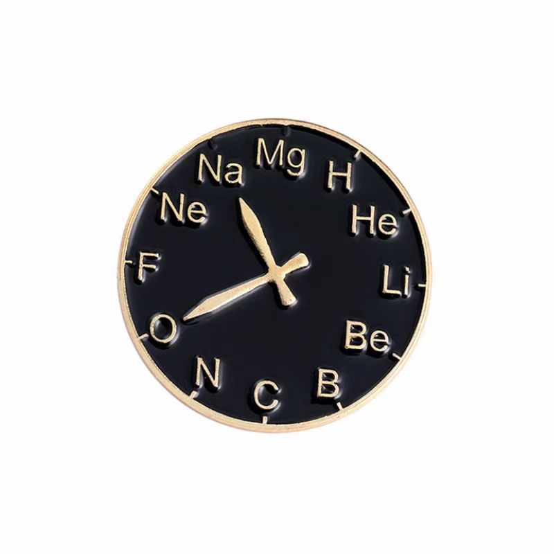 Chemical Elements Mathematical Pi Science Molecule Badge Creative Metal Pin