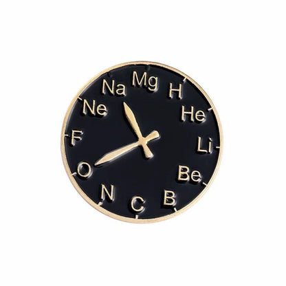 Chemical Elements Mathematical Pi Science Molecule Badge Creative Metal Pin