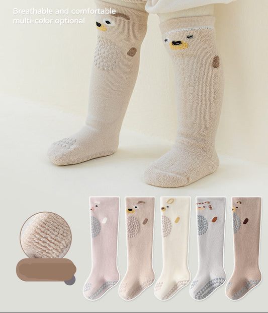 New Knee-High Cartoon Socks For Infants And Toddlers