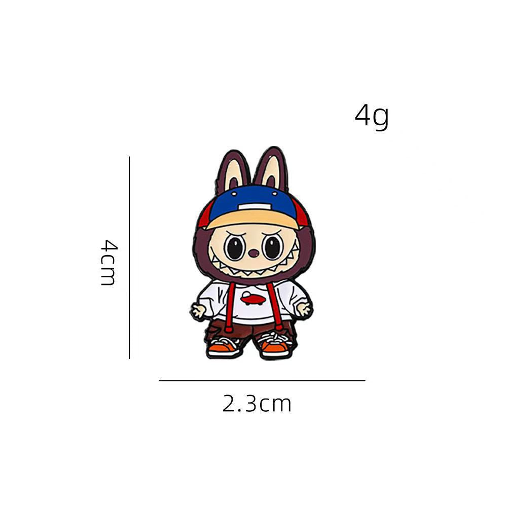Cute Cartoon Forest Elf Brooch Metal Badge for Clothing and Bags