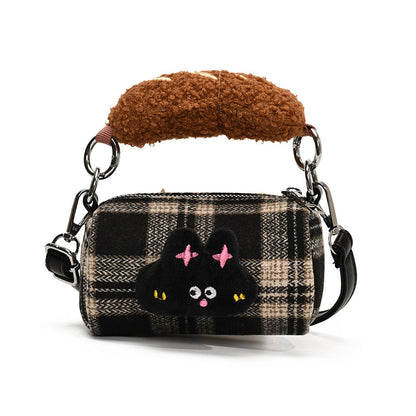 Cute Cartoon Dog Plush Handbag Stylish Crossbody Bag for Kids