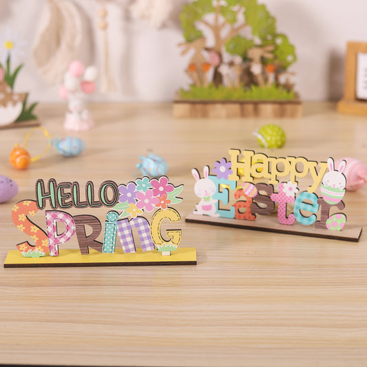 Easter Bunny Decorative Wooden Letter Sign