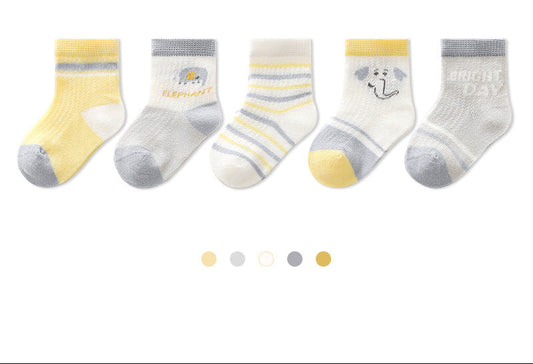 Adorable Baby Socks Cute Cartoon Breathable Cotton Short Socks