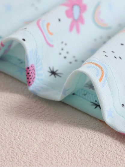 Cartoon Print A-Line Dress for Girls