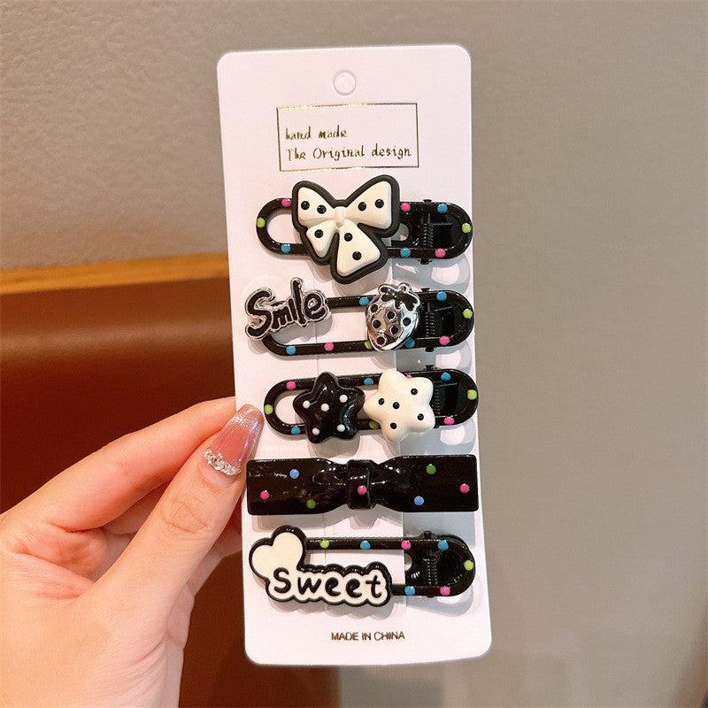 Cute Cartoon Dopamine Hair Clips for Girls - Princess Series Hair Accessories