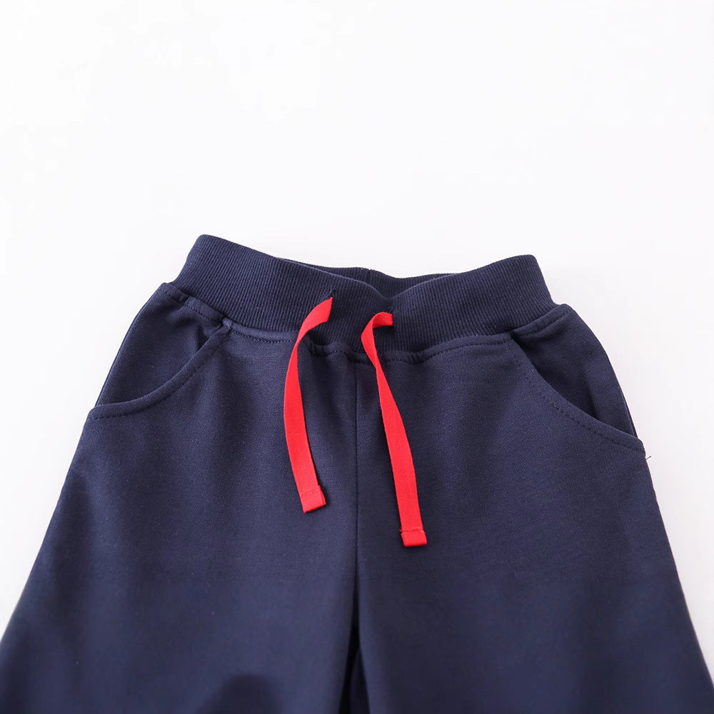 Kids Casual Long Pants Soft Cotton Joggers