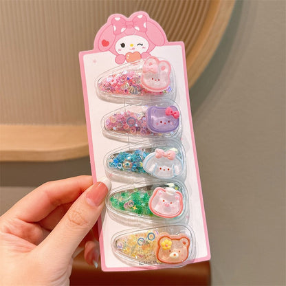 Cute Cartoon Sandbag Hair Clips for Kids