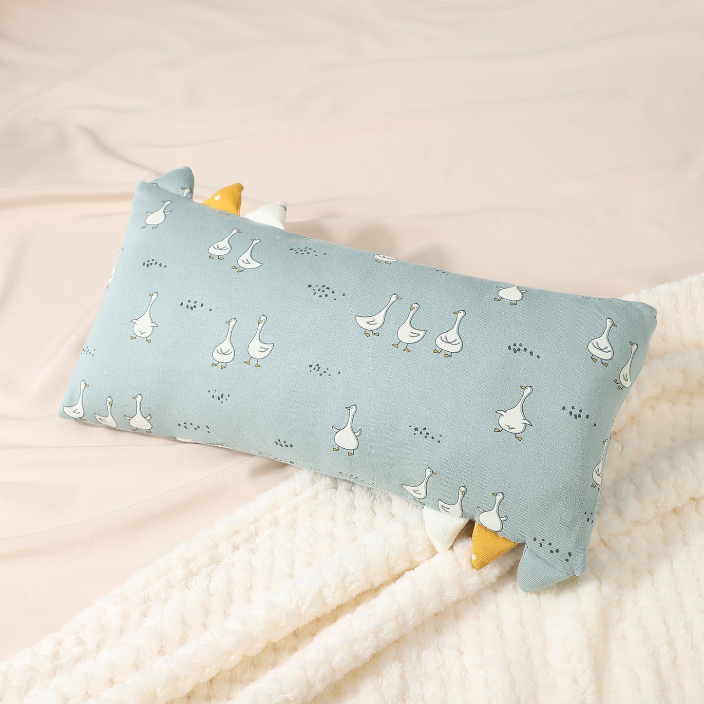 Pure Cotton Baby Comfort Pillow with Cute Design