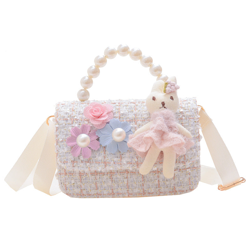 Kids' Pearl Handbag Cute Rabbit Design Fashion Accessories