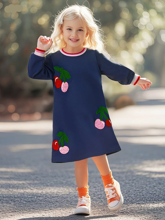 Cute Cotton Princess Dress for Little Girls