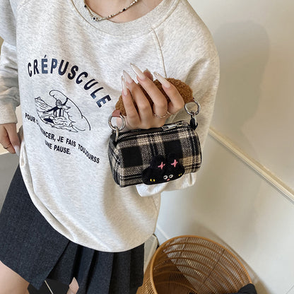 Cute Cartoon Dog Plush Handbag Stylish Crossbody Bag for Kids