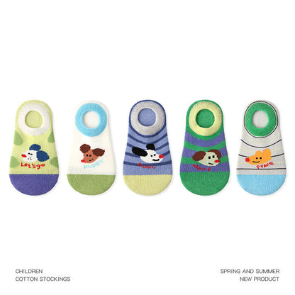 Kids No Show Animal Town Cotton Socks Breathable Casual