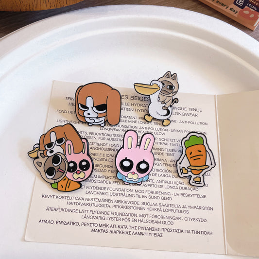 Cute Cartoon Character Brooch | Fun and Trendy Gift Accessory