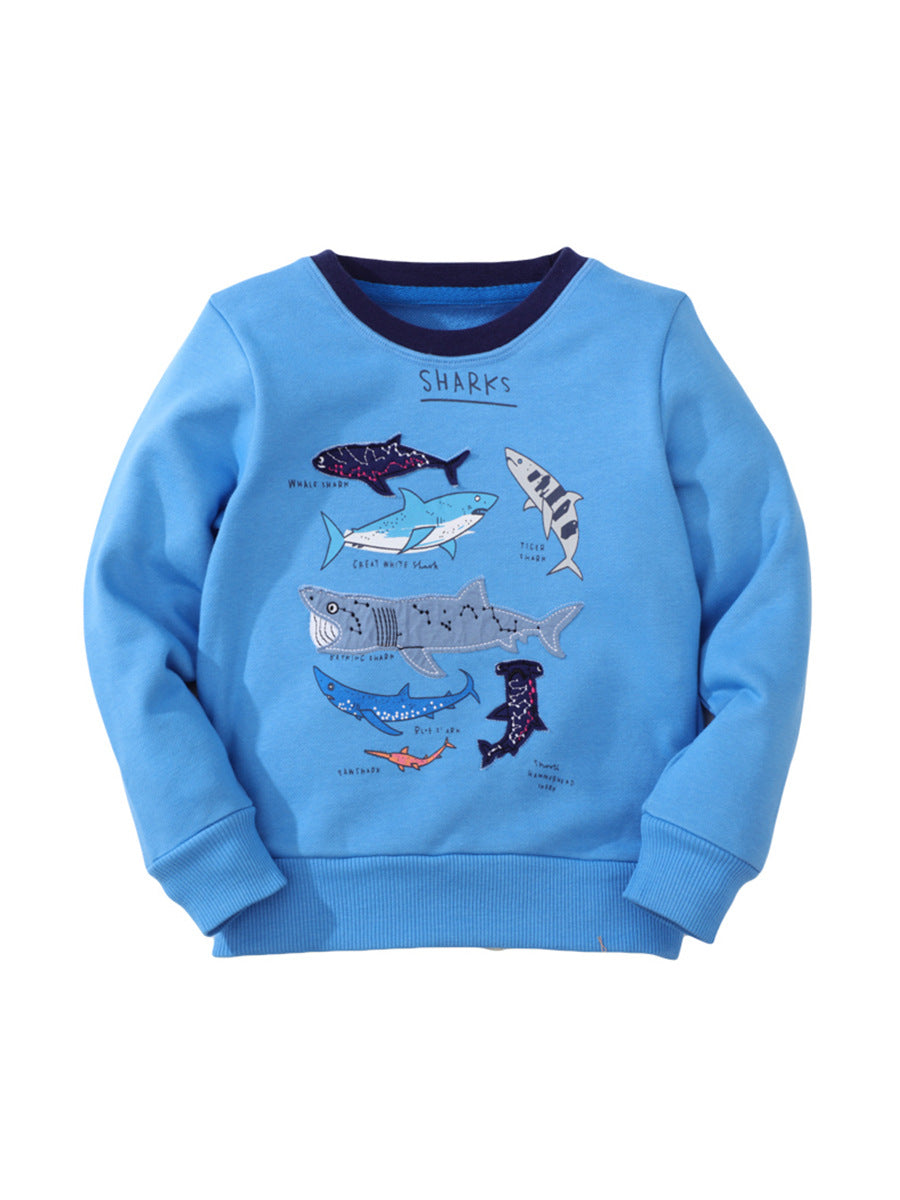 Cute Cotton Animal Sweatshirt for Boys