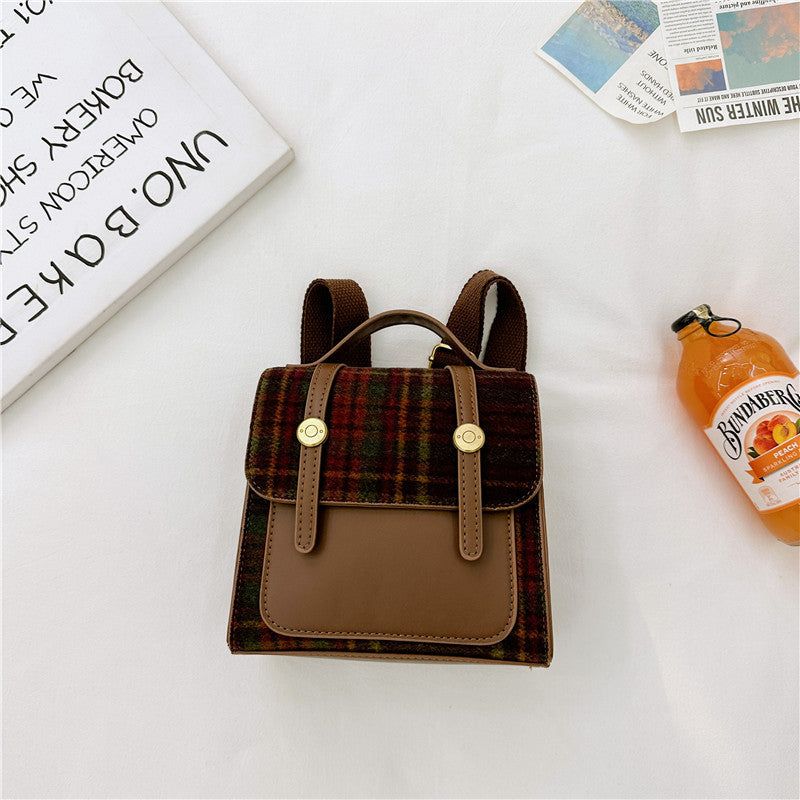 Mini Retro Style Kids Backpack Unisex with Padded Straps