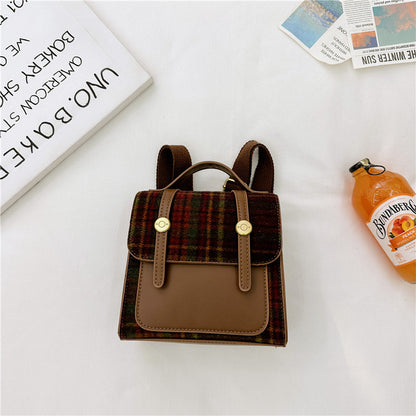 Mini Retro Style Kids Backpack Unisex with Padded Straps